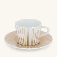 bernardaud sol coffee cup saucer gold