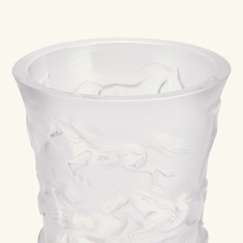 lalique mustang vase small clear