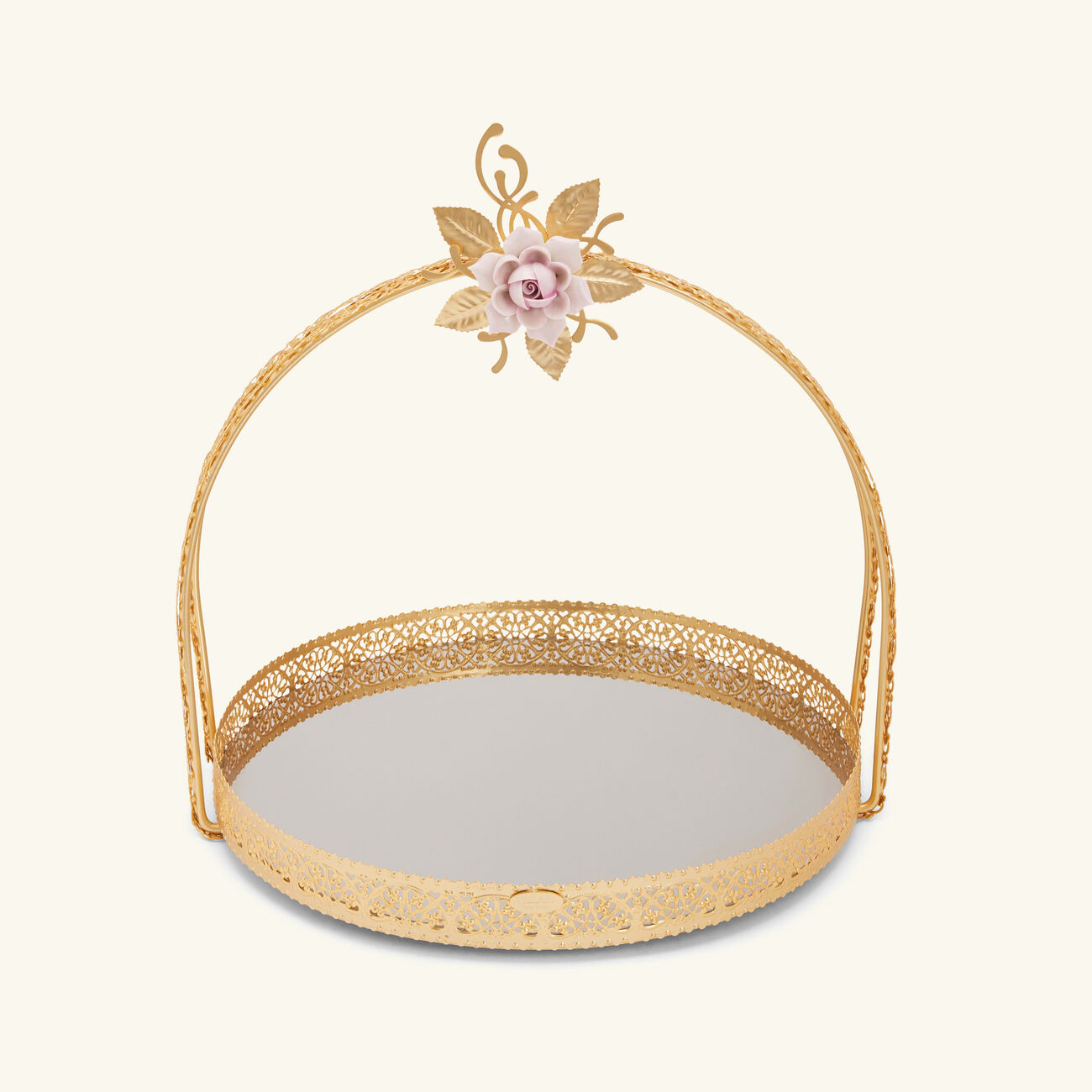 villari extravaganza serving basket gold