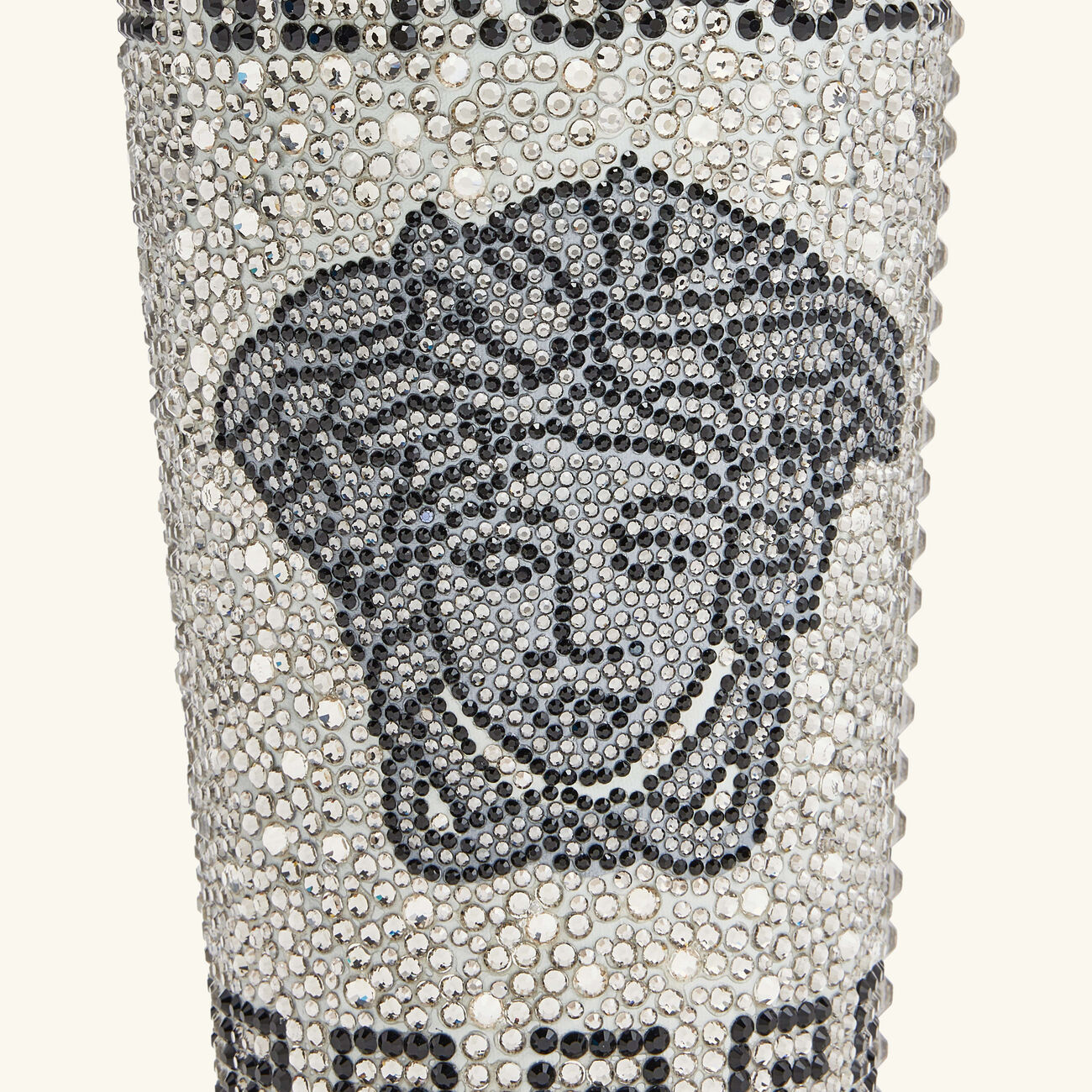 versace medusa crystal travel cup silver