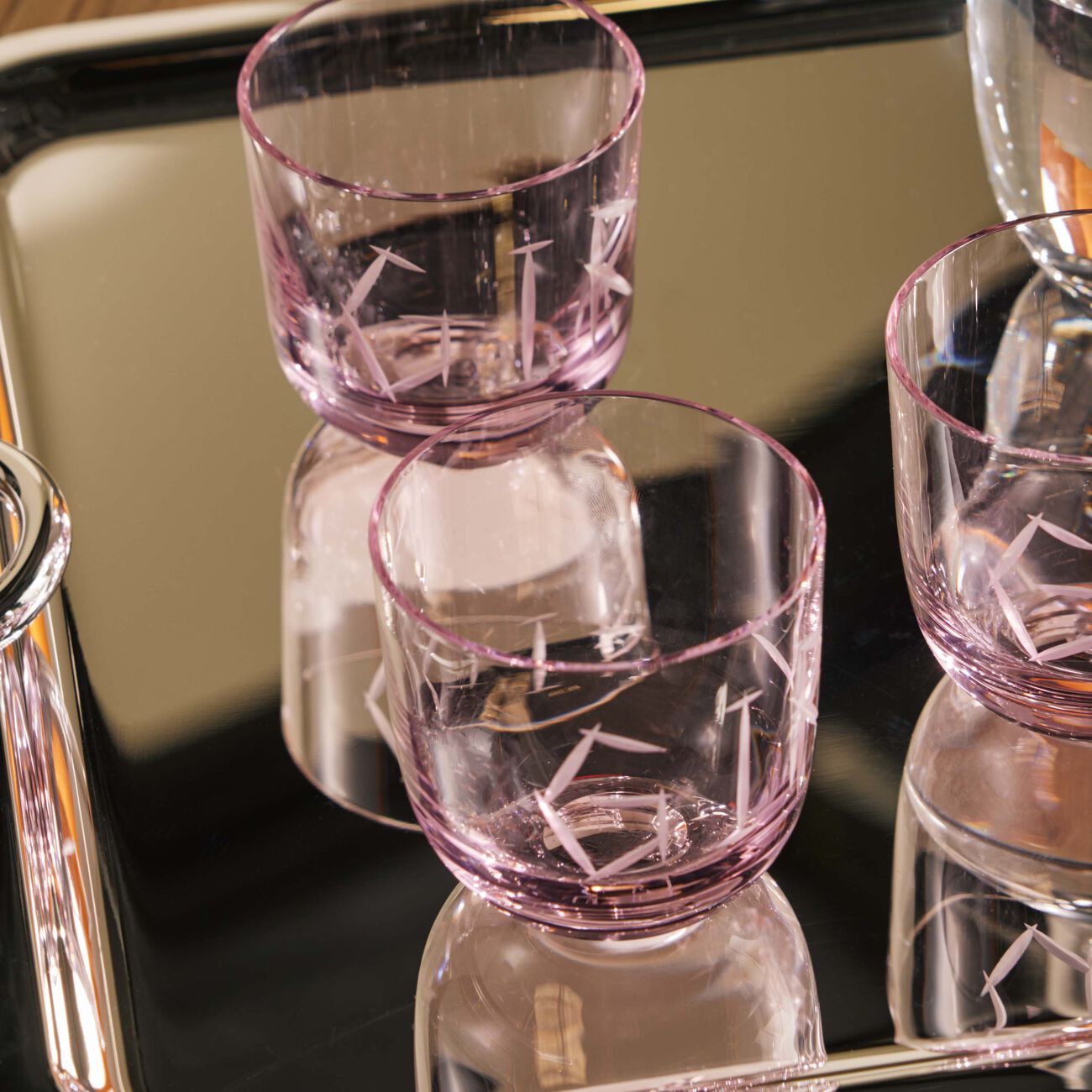 ruckl abc girl drinking glass pink