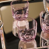 ruckl abc girl drinking glass pink