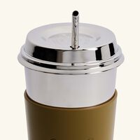 كريستوفل فنجان القهوة أوبجيه ميروار من الستانلس ستيل باللون الأخضر الإمبراطوري