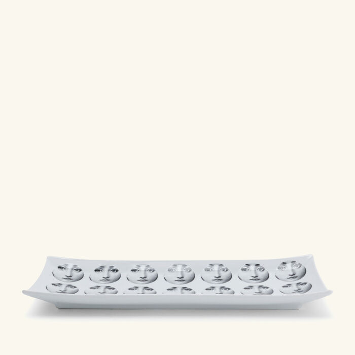 fornasetti tema e variazioni no 197 tray rectangular small grey