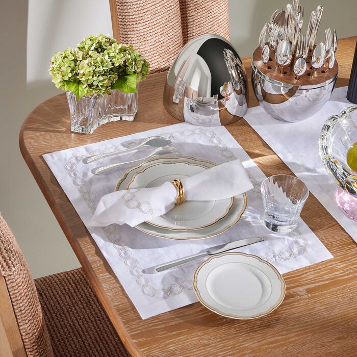 bernardaud pompadour salad plate round gold 21cm