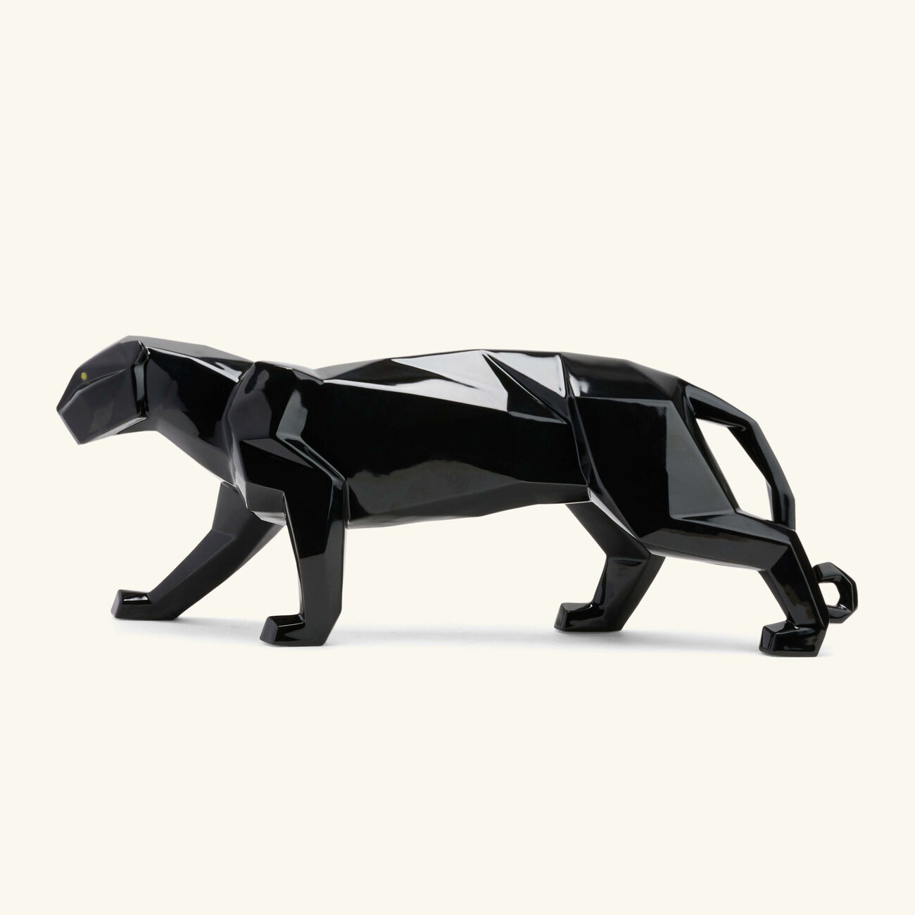 lladro panther sculpture large black