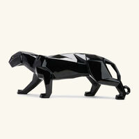 lladro panther sculpture large black