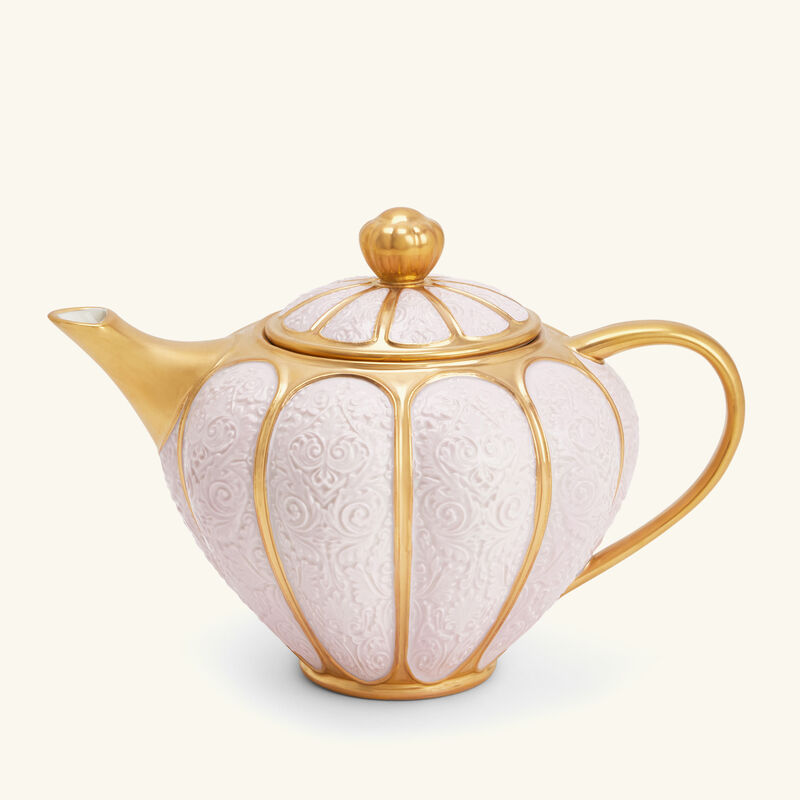 villari amour tea pot pink