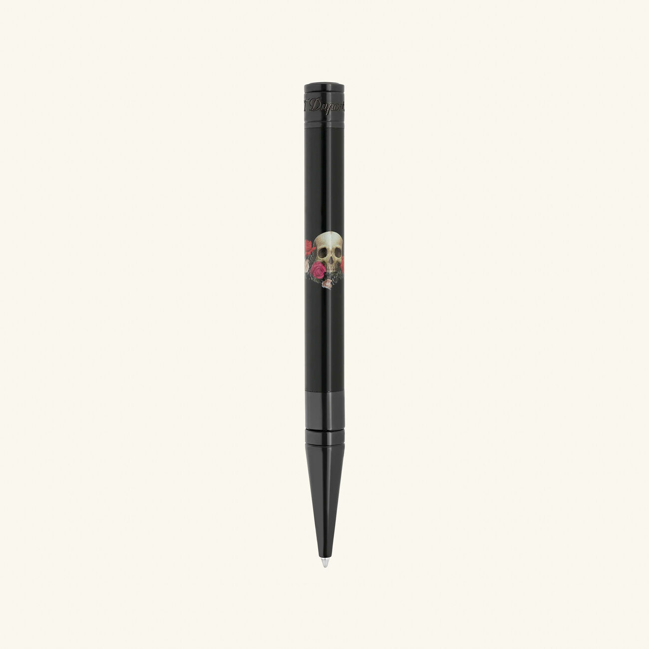 st dupont d initial memento mori ballpoint pen black