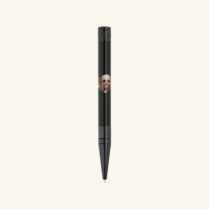 st dupont d initial memento mori ballpoint pen black