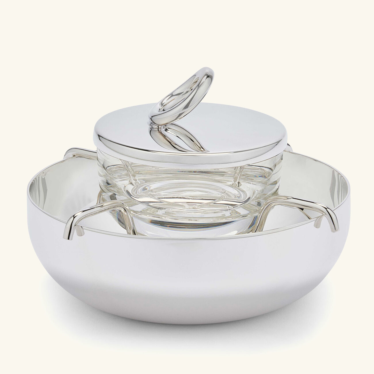 christofle vertigo caviar set silver plated