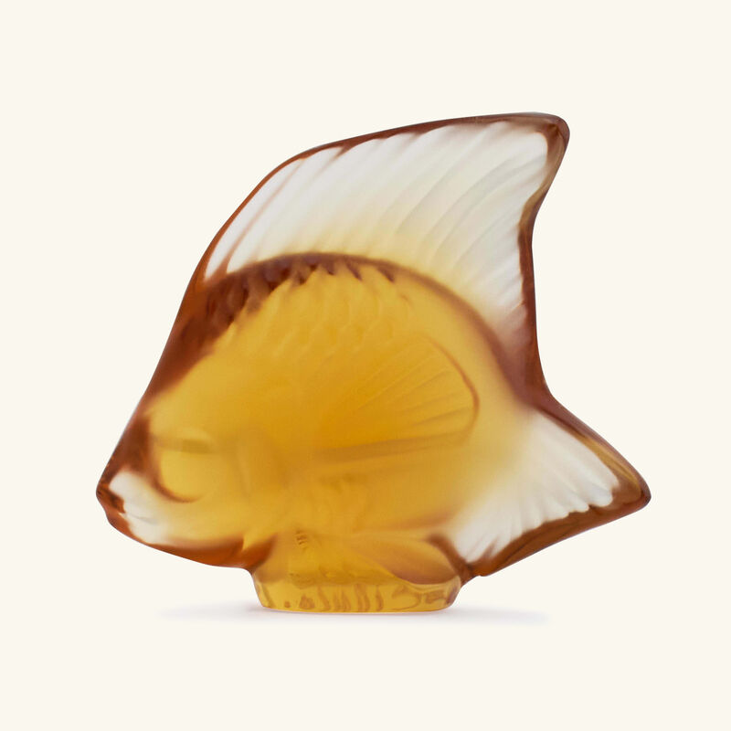 Fish Figurine Small Yellow lalique fish figurine small yellow