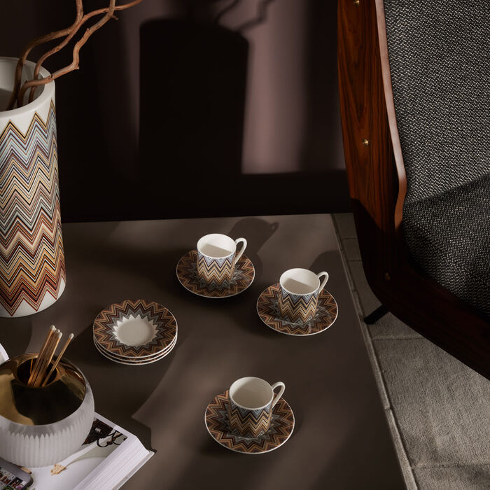 missoni home zig zag jarris coffee cup saucer pattern set of 6