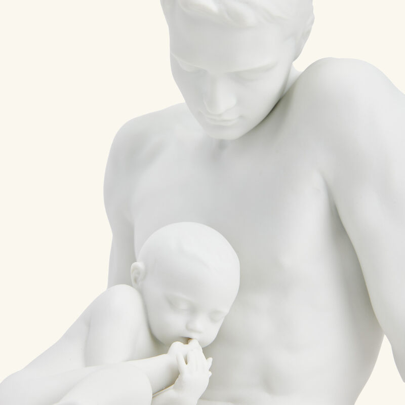 lladro the father sculpture small white