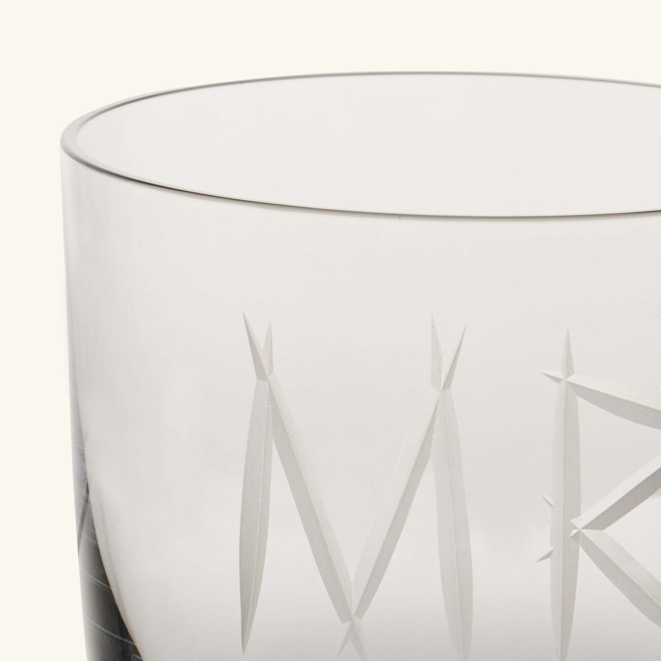 ruckl abc mr drinking glass clear