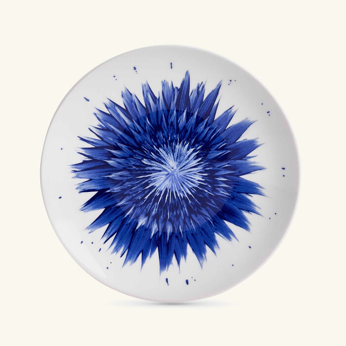 bernardaud in bloom bread butter plate round blue 16cm