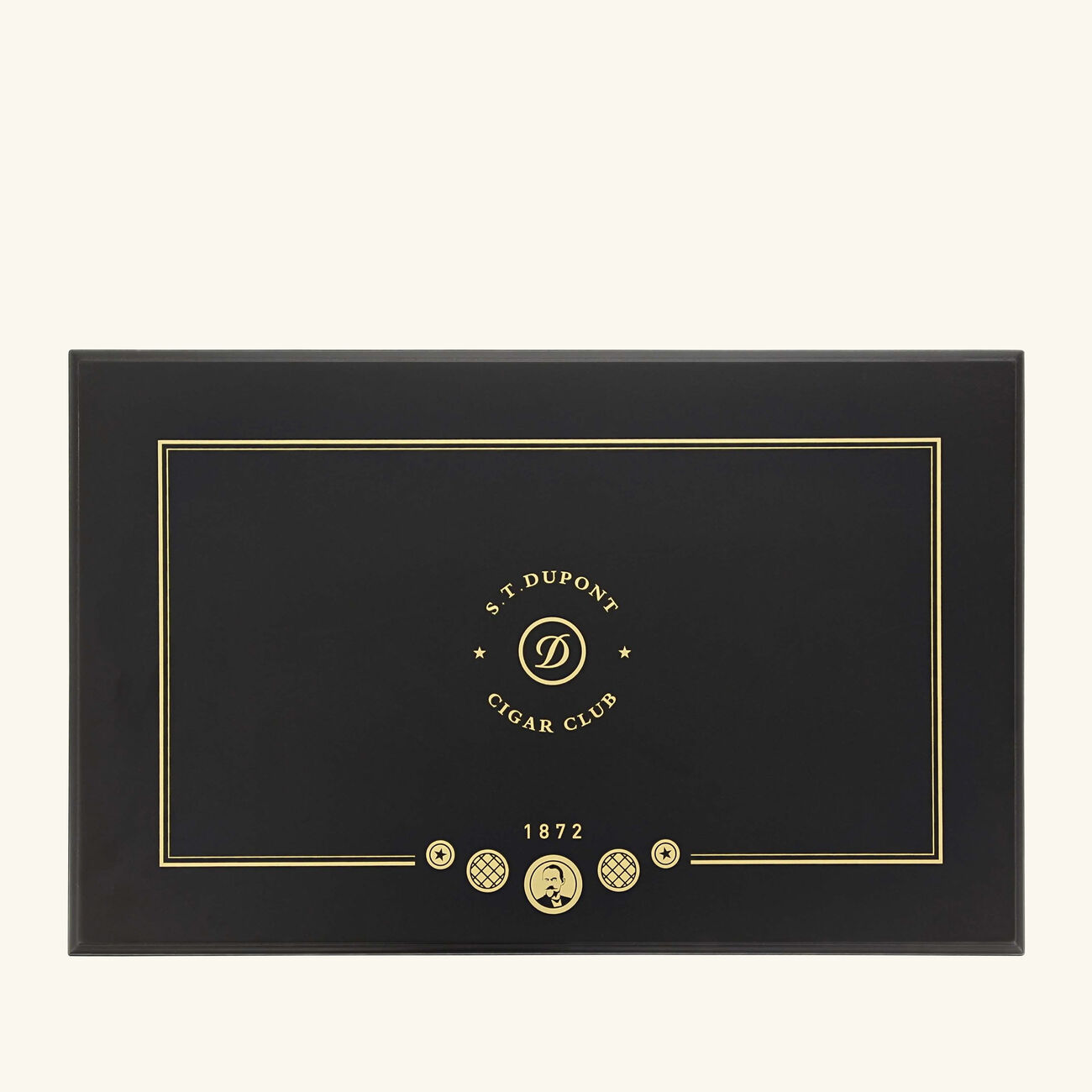 Premium Cigar Humidor Box Black st dupont premium cigar humidor box black
