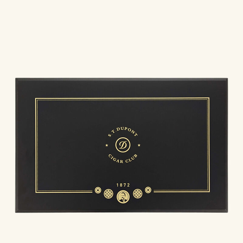 علبة حفظ السيجار بريميوم سوداء اس تي دوبون علبة حفظ السيجار بريميوم سوداء