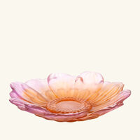 daum or d abeille presentation flower amber pink medium