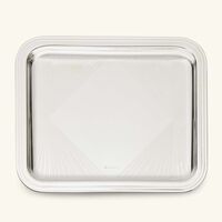 christofle affaires sp ciales by yasmin al mulla tray rectangular small silver plated