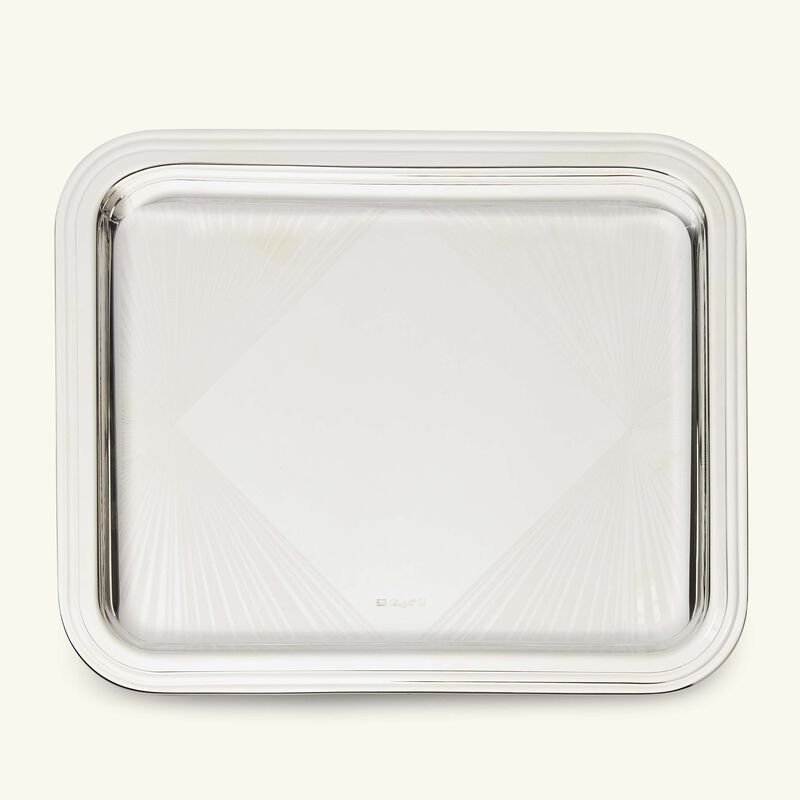 Affaires Spéciales by Yasmin Al Mulla Tray Rectangular Small Silver Plated christofle affaires sp ciales by yasmin al mulla tray rectangular small silver plated