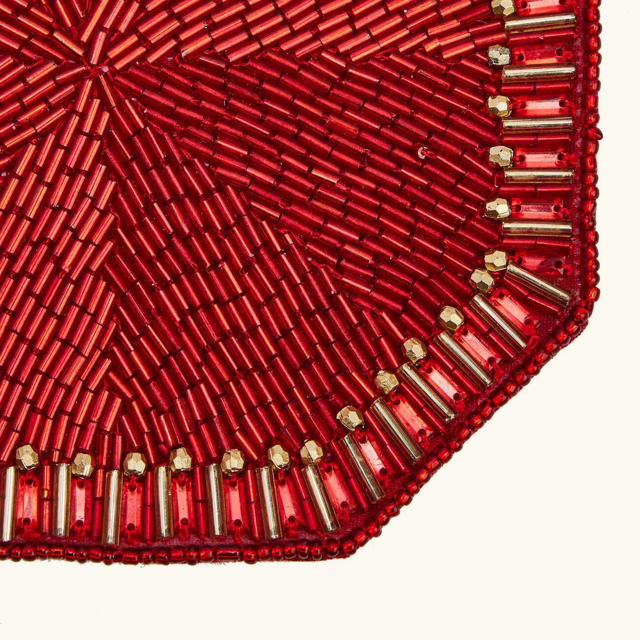 kim seybert louxor coaster red set of 4