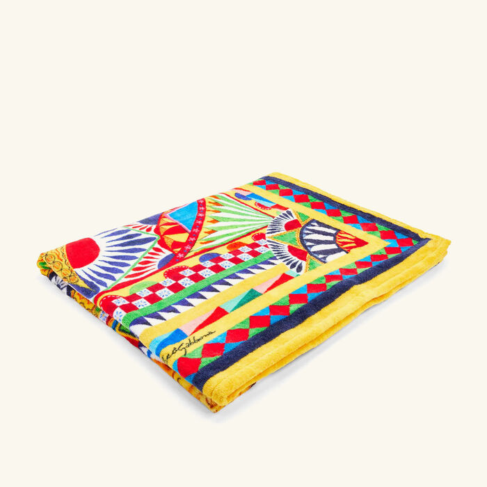 dolce gabbana casa carretto beach towel pattern