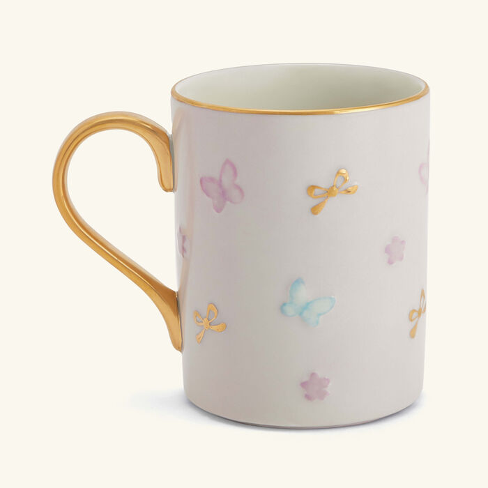villari butterfly mug pink