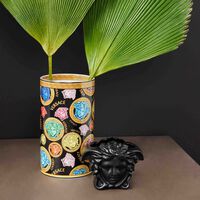 versace medusa amplified vase medium black