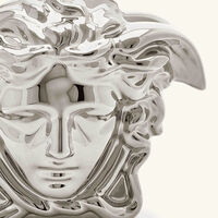 versace medusa grande vase small silver