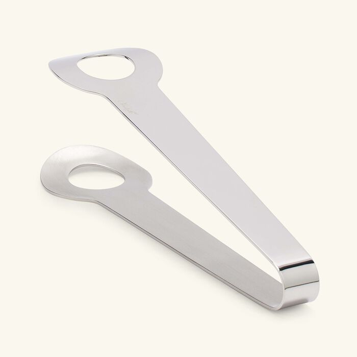 christofle oh ice tongs stainless steel