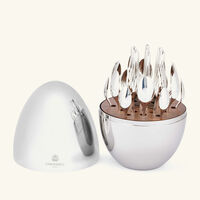 christofle exclusive mood espresso 6 piece red limited edition