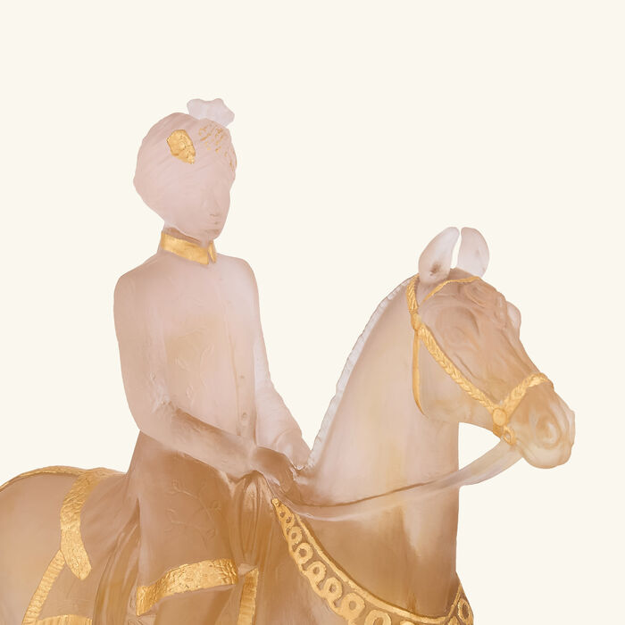 Marwari Horseman Sculpture Limited Edition Gold daum marwari horseman sculpture limited edition gold