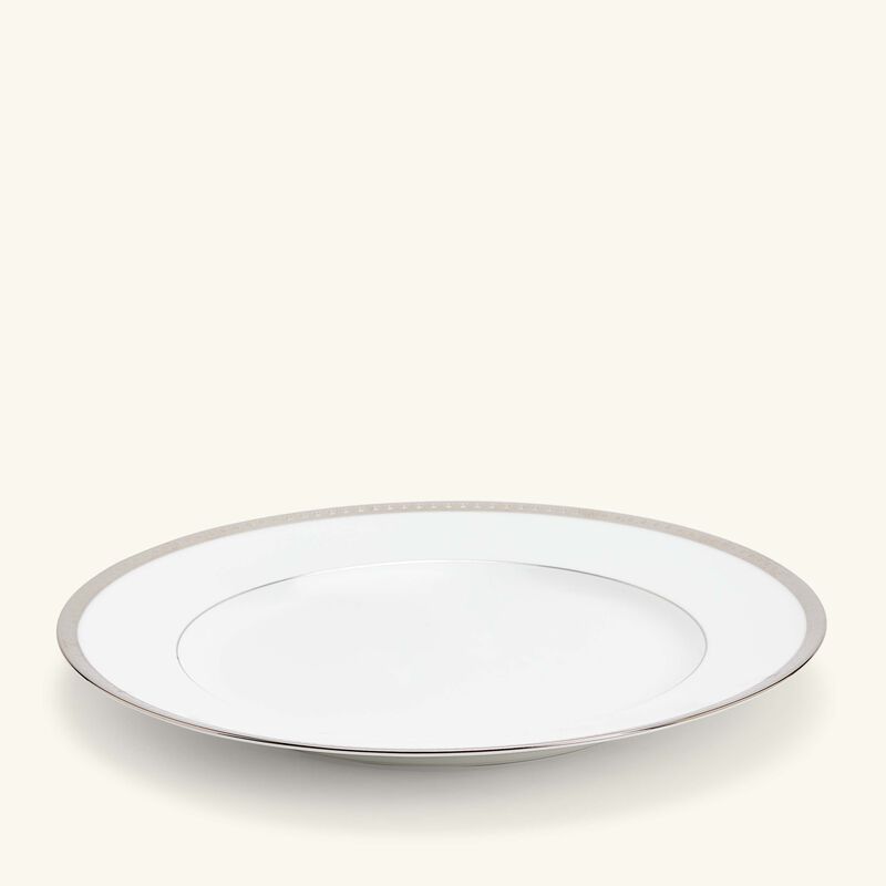 طبق الطعام أثينا دائري باللون الفضي 26 سم برناردو طبق الطعام أثينا دائري باللون الفضي 26 سم