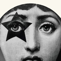fornasetti tema e variazioni no 381 wall plate black
