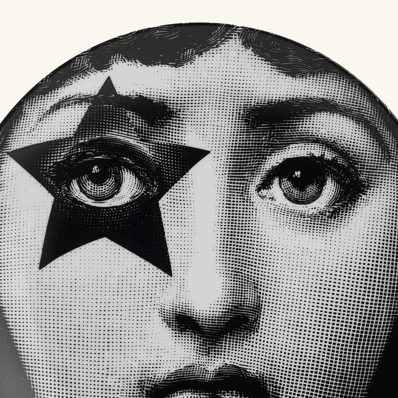 fornasetti tema e variazioni no 381 wall plate black