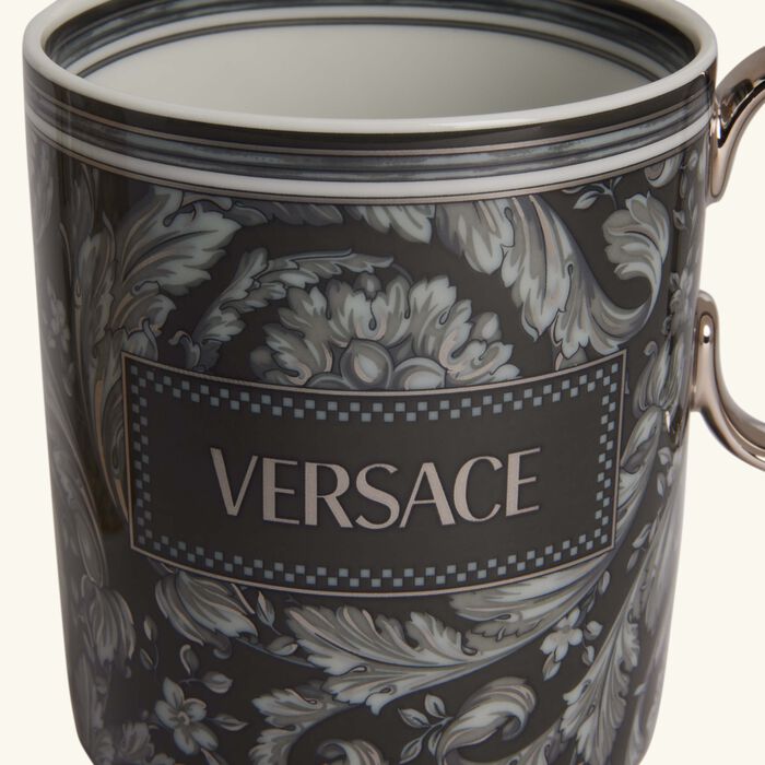 versace barocco haze   beige mug set of 2