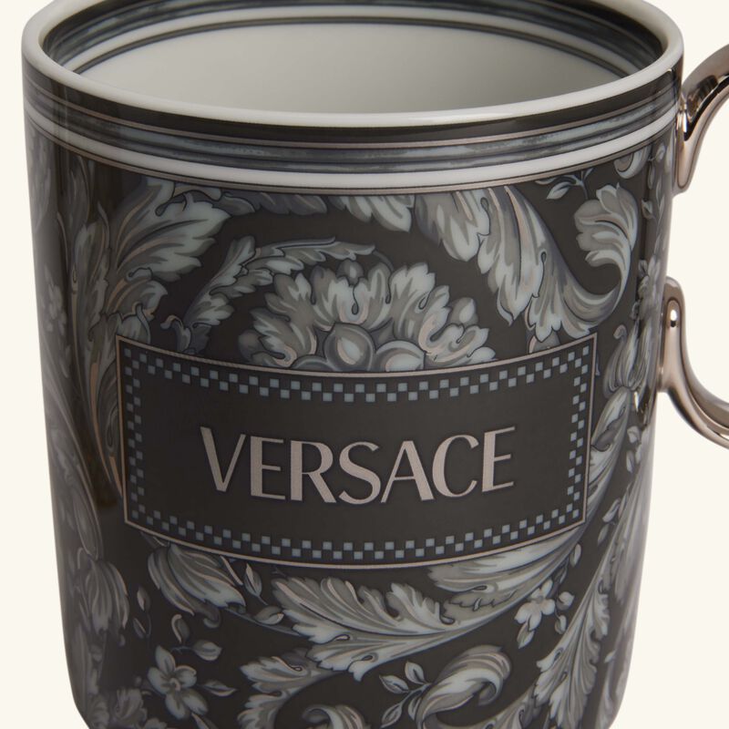versace barocco haze   beige mug set of 2