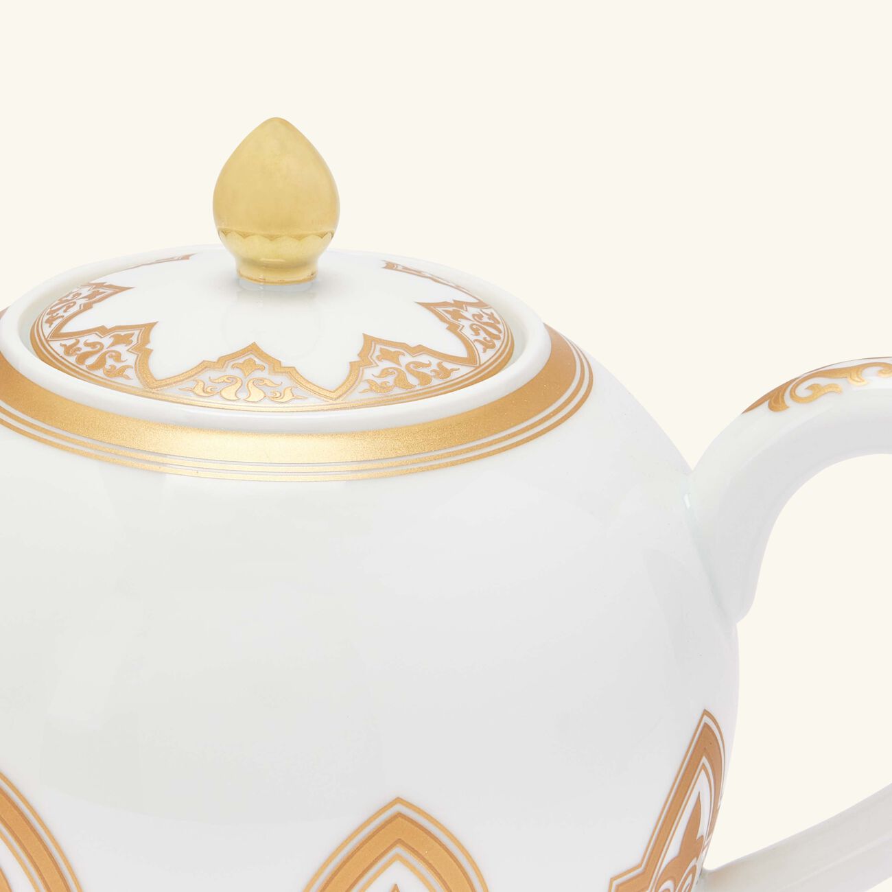 bernardaud venise tea pot gold