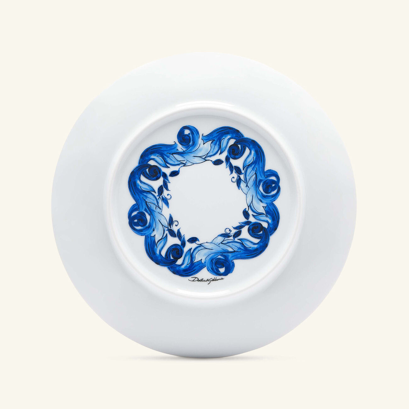 dolce gabbana casa blu mediterraneo dinner plate round 26cm set of 2