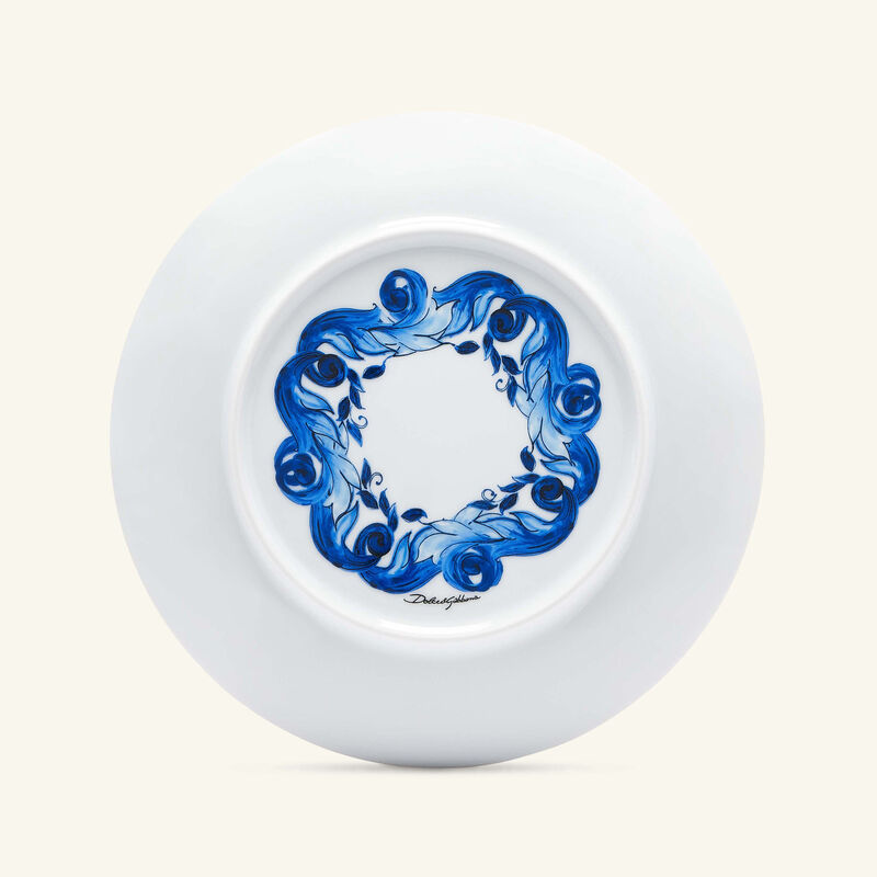 dolce gabbana casa blu mediterraneo dinner plate round 26cm set of 2