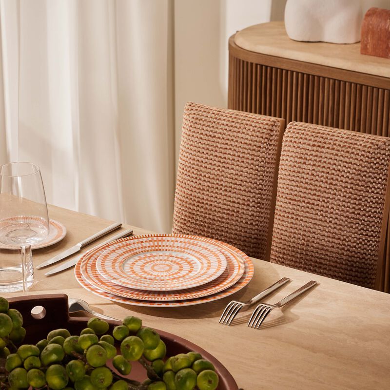 bernardaud terra rosa salad plate round orange 21cm