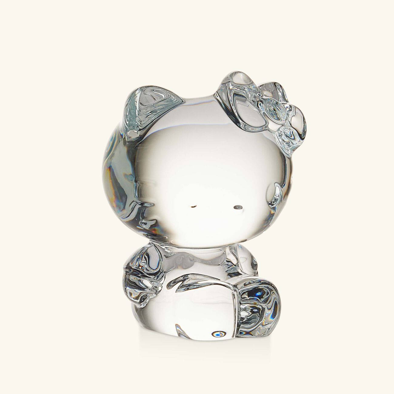 baccarat happiness paradise hello kitty figurine clear small