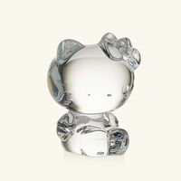 baccarat happiness paradise hello kitty figurine clear small