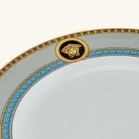 versace prestige gala le bleu salad plate round blue 22cm