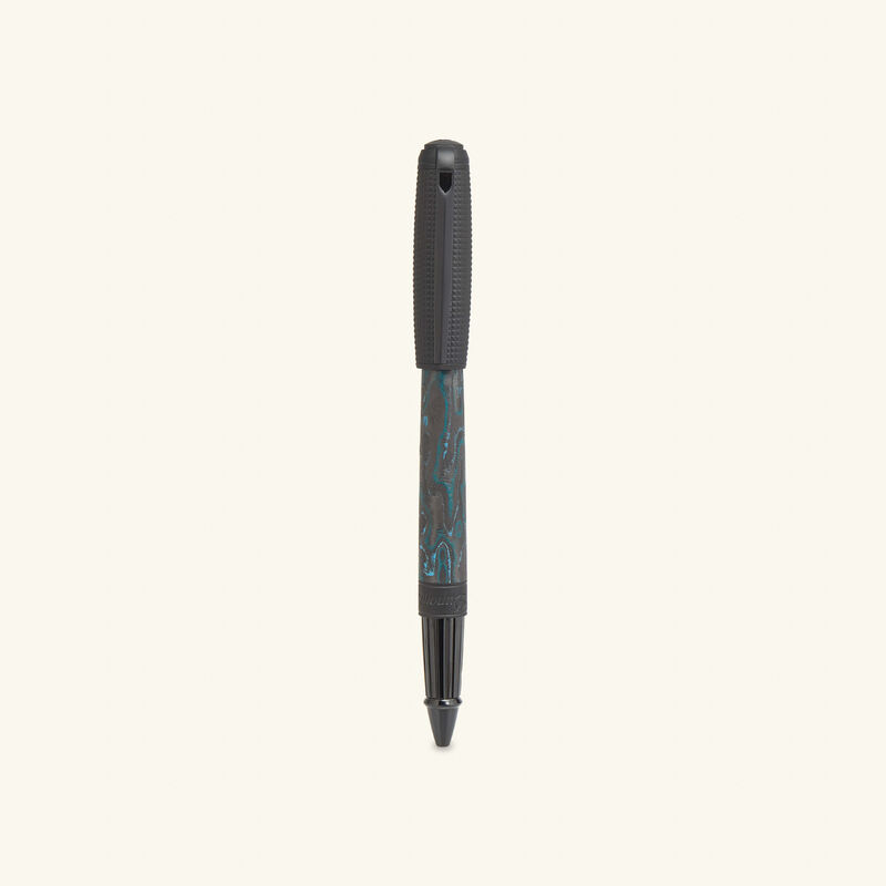st dupont line d glacial cave rollerball pen black