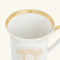 versace medusa gala gold mug white