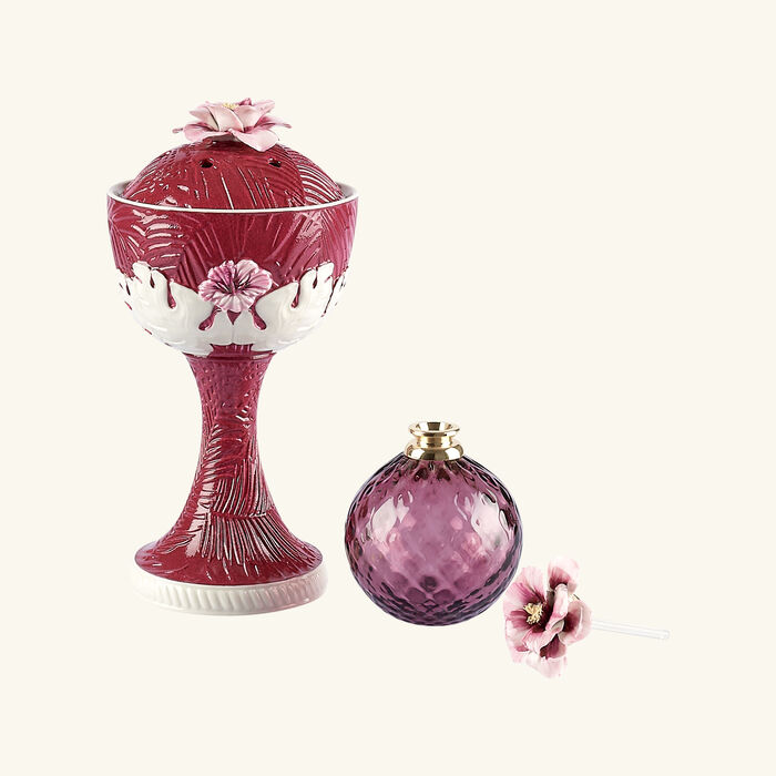 villari acapulco incense burner perfume bottle maroon