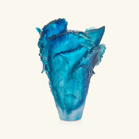 Maya Rays Magnum Vase Large Blue Limited Edition daum maya rays magnum vase large blue limited edition