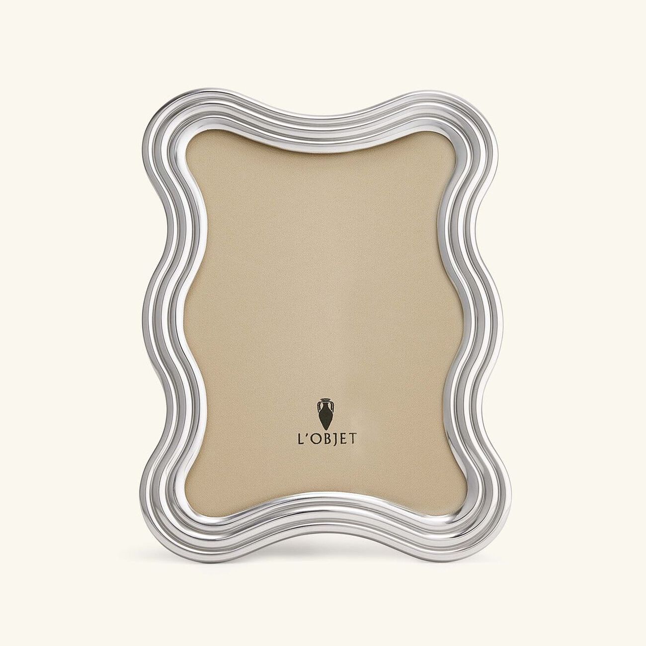 l objet ripple frame 13x 18 cm platinum
